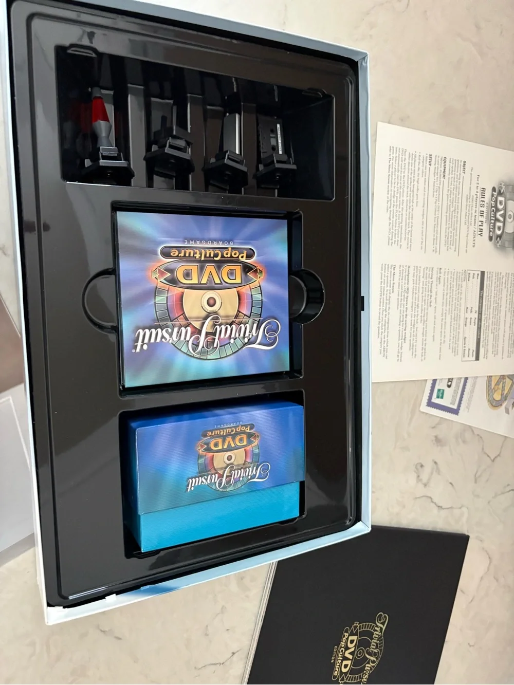 Trivia Pursuit DVD Pop Culture Board Game by Parker Brothers.